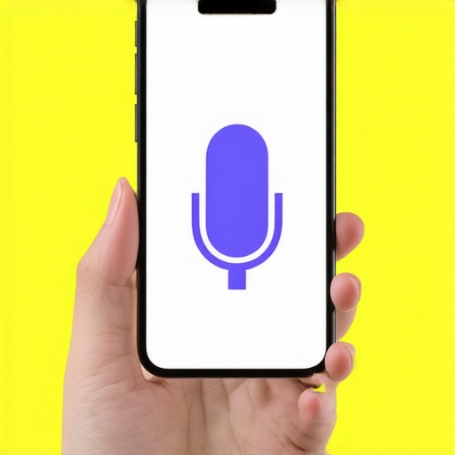Voice Search Optimization in Kansas City Mobile device with voice search interface showing local search queries