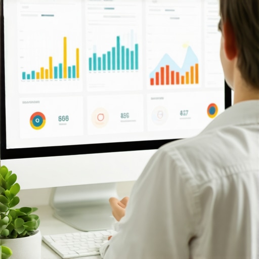 Person reviewing local SEO analytics on a computer