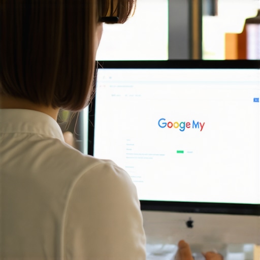 Kansas City business owner working on Google My Business profile optimization