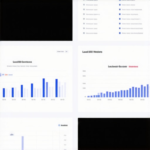 A comprehensive Google Data Studio dashboard displaying Kansas City local SEO performance metrics.