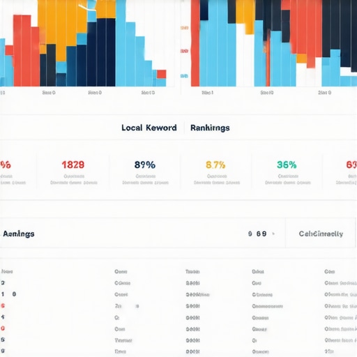 Local SEO tools dashboard with keyword and citation data.