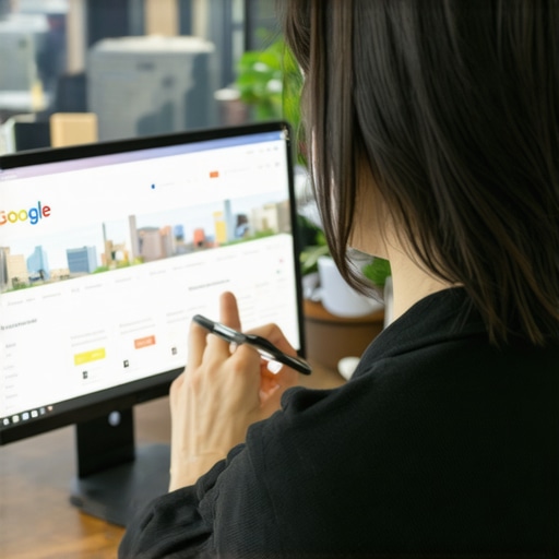 SEO specialist reviewing Kansas City business Google My Business page