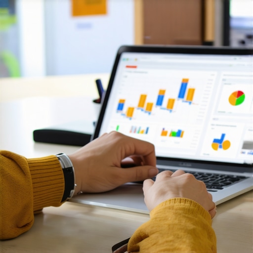 Digital Marketing Tools for Local SEO Success Person analyzing SEO data on a laptop for Kansas City local business growth