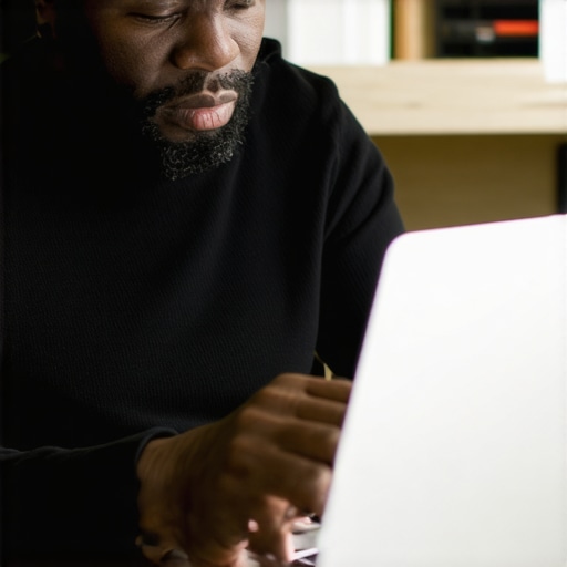 Kansas City business owner editing Google My Business profile on laptop