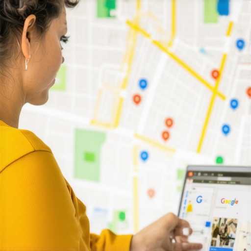 Business owner working on Google My Business profile in Kansas City